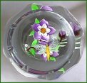 J glass paperweight